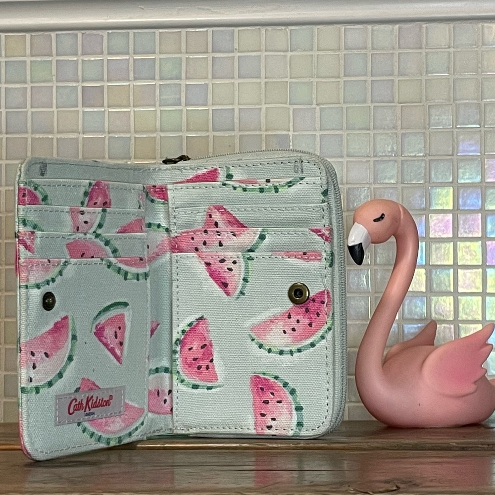 Cath Kidston "Watermelon" Small Bifold Wallet Snap Closure - Picture 2 of 5